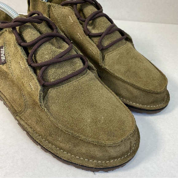 Teva Mush Atoll Olive Green Suede Lace Up Casual Chukka Boot 1001417; Men’s Sz 8 - Picture 8 of 16